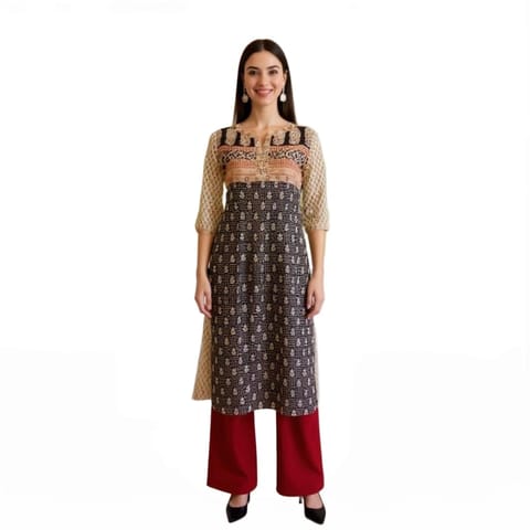 K48 COTT HBLK BAGH-Y CR&BL RS 3/4ST