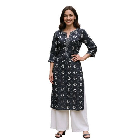 K48 COTT HBLK CRYS TRIBAL FLORAL RS 3/4ST