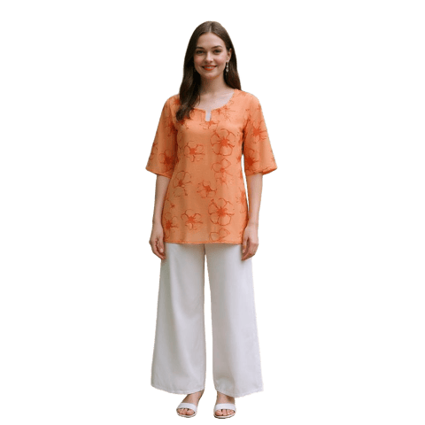 K32 CHIFF TESU PEACH W/E RS 3/4FL