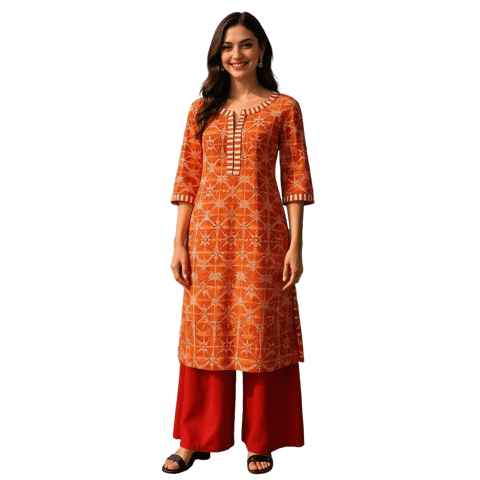 K45 COTT KD TIE DYE RUST RS 3/4 FL