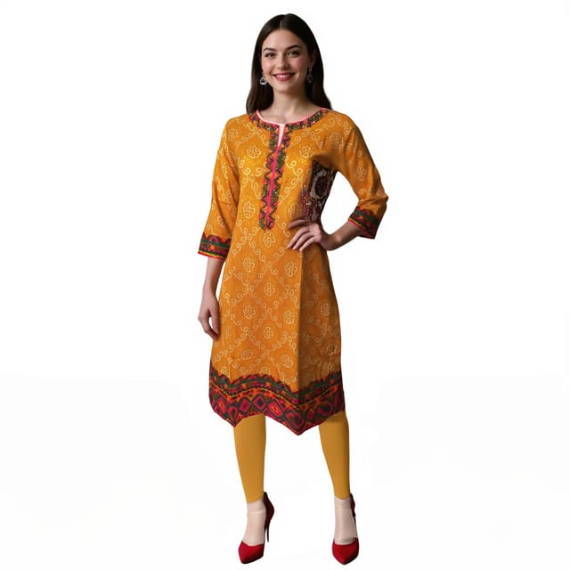 K45 COTT KD BANDHANI BORD-1 YE&CO RS 3/4ST