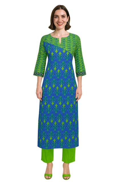 K48 COTT CRYS IKAT BLU Y.S.L.D RS 3/4 ST
