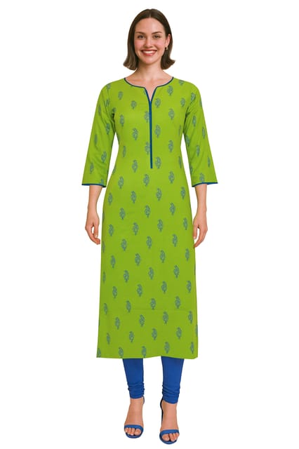 K48 COTT PA P.GREEN RVL 3/4 FL