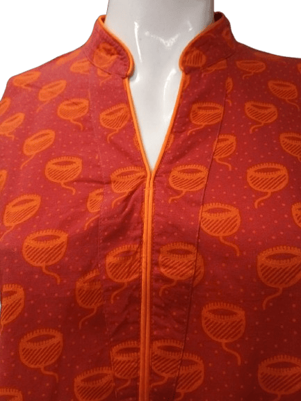 K45 COTT HBLK FLOTILA FUSCHIA-OR CSV 3/4ST