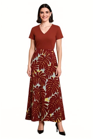 SK38 DIVA RAY LEAF MAROON