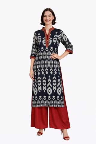 K48 CHIFF HEXA BL&WH CSV 3/4 FL