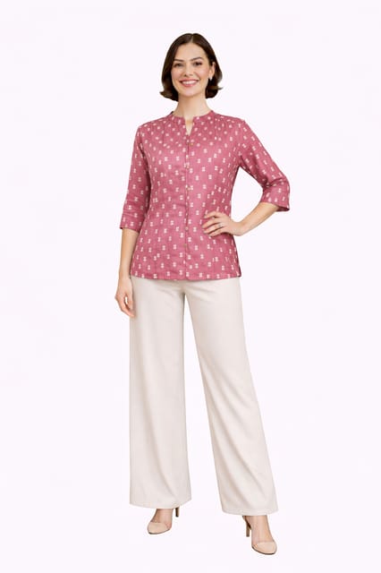 K28 SH COTT FLO CHOCO BR CS 3/4 FL