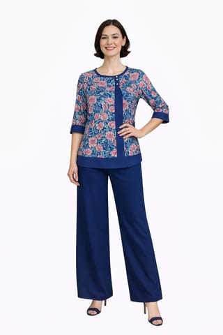 K28 COTT HBLK RAY ROSES NBLU RN 3/4 ST