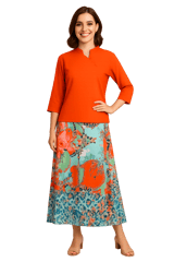 SK38 FLAIR COTT FLO BORD OR MX