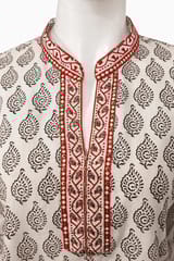 K48 COTT HBLK BAGH CR&RD CS 3/4ST