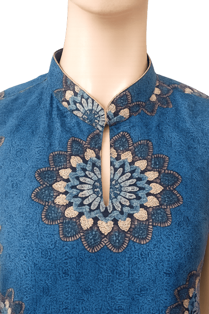 K42 COTT BG FLO BLUE SL