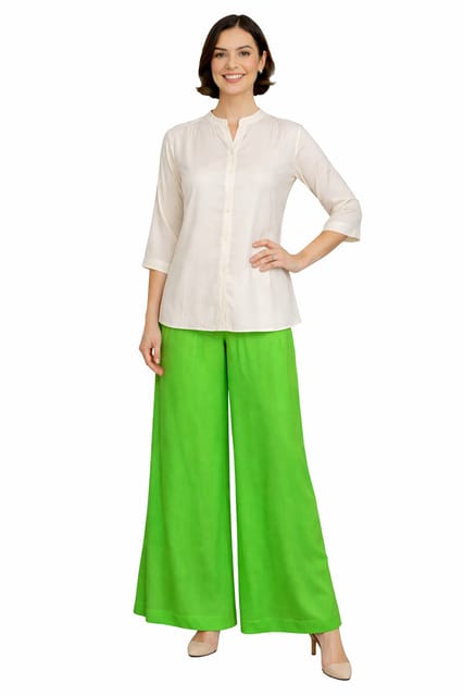 PALAZZO RAY P LIME GREEN FL