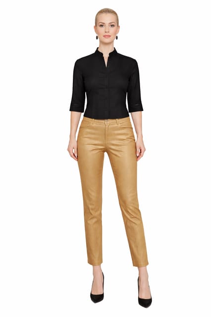 CIGARETTE PANTS DARK BEIGE