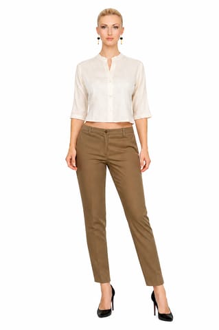 CIGARETTE PANTS DEEP KHAKI
