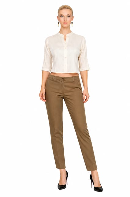 CIGARETTE PANTS DEEP KHAKI