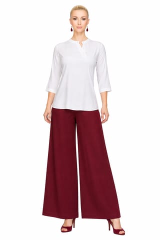 PALAZZO RAY DARK MAROON FLARE