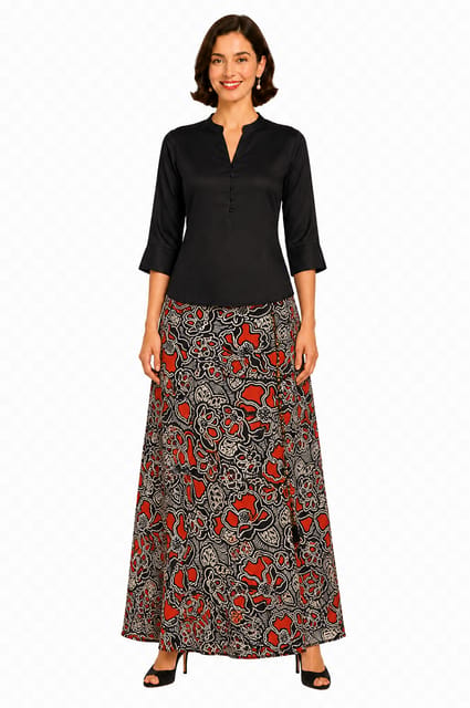 SK38 DIVA CREPE YOKE TESU BR BL&OR 97