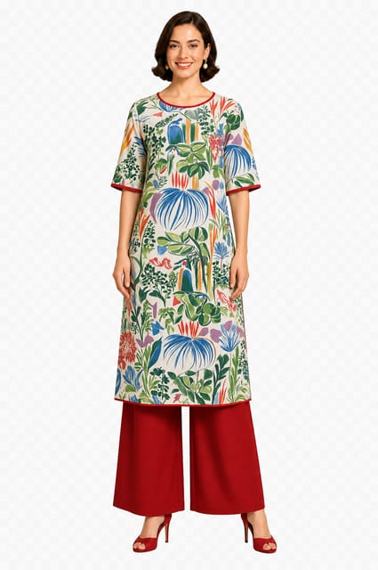 K48 COTT AMAZON WH&GRN RN PP