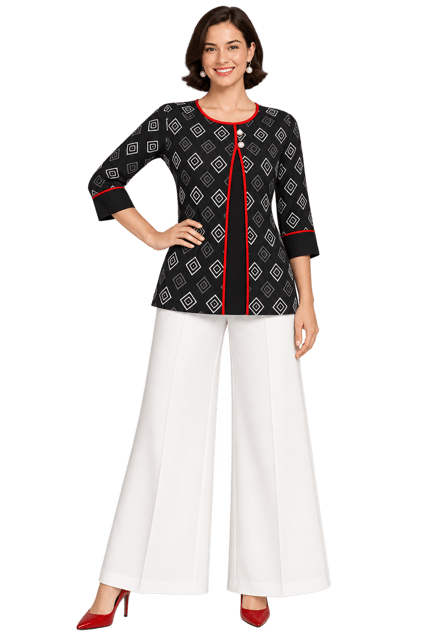 K28 COTT HBLK JADE TRIBAL (B) DIA BL&WH RN